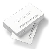 Minimale basis witte schrijver / boek-editor visitekaartje