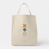 Minimale Bauhaus Baby Tote Tas (Achterkant)
