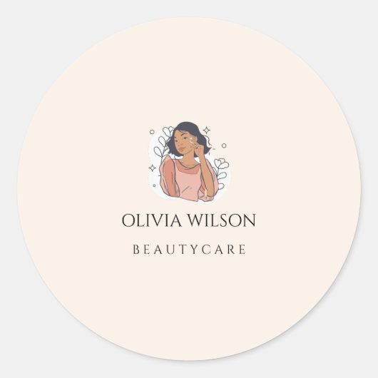 Minimale Beauty Care Sticker (Voorkant)