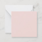 Minimale bedankkaart notitiekaartje (Achterkant)