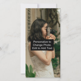 Minimale bedankkaart voor evenement met foto