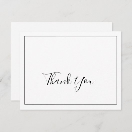 Minimale bedankt (Voorkant / Achterkant)