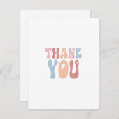 Minimale bedankt feestdagenkaart (Voorkant / Achterkant)