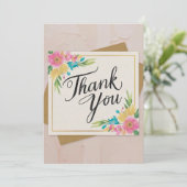 Minimale bedankt kaart (Staand voorkant)