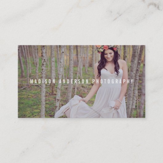 Minimale bedekking | Visitekaartjes voor fotografi (Voorkant)