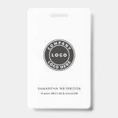 Minimale bedrijfs Logo Personeel van het Personeel Badge (Achterkant)