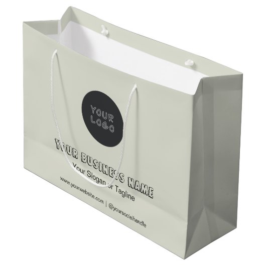 Minimale bedrijfsaanduiding Geen minimum aangepast Groot Cadeauzakje (Voorkant Gekanteld)