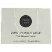 Minimale bedrijfsaanduiding Geen minimum aangepast Groot Cadeauzakje (Achterkant)