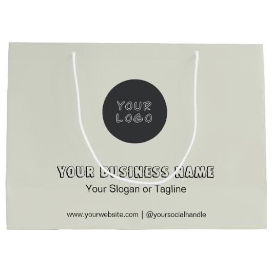 Minimale bedrijfsaanduiding Geen minimum aangepast Groot Cadeauzakje (Achterkant)