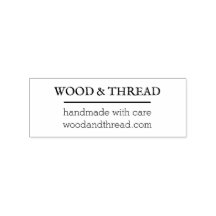 Minimale bedrijfsadresstempel voor branding