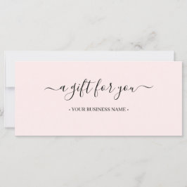 Minimale bedrijfscadeaubon voor scripts