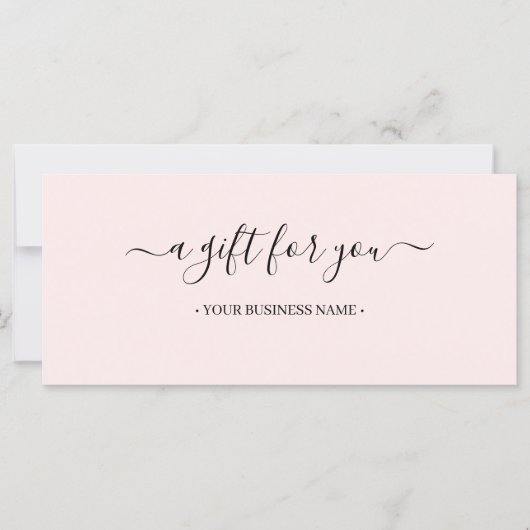 Minimale bedrijfscadeaubon voor scripts (Voorkant)