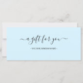 Minimale bedrijfscadeaubon voor scripts (Voorkant)