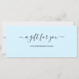 Minimale bedrijfscadeaubon voor scripts