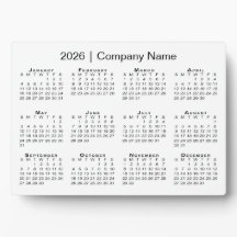 Minimale bedrijfsnaam 2026 Agenda Desktop