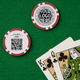 Minimale bedrijfsnaam en aangepast merklogo poker chips