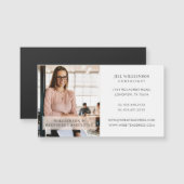 Minimale bedrijfsnaam en bedrijffoto (Voorkant / Achterkant)