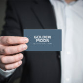 Minimale bedrijfsnaam | Modern | Rustisch blauw Visitekaartje