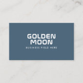 Minimale bedrijfsnaam | Modern | Rustisch blauw Visitekaartje (Voorkant)