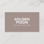 Minimale bedrijfsnaam | Modern | Zandkleur Visitekaartje (Voorkant)