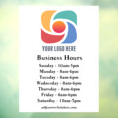 Minimale bedrijfsuren voor aangepaste Logo Raamsticker (Vel 3)