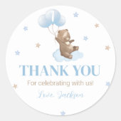 Minimale Beer ballon 1st Birthday Sticker (Voorkant)