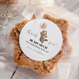 Minimale Beer ballon 1st Birthday Sticker