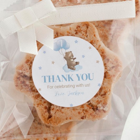 Minimale Beer ballon 1st Birthday Sticker