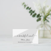 Minimale begeleiding van de gezondheidszorg visitekaartje (Staand voorkant)