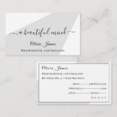 Minimale begeleiding van de gezondheidszorg visitekaartje (Voorkant / Achterkant)