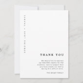 Minimale begrafenis | Eenvoudige viering van het l Bedankkaart (Voorkant)