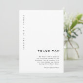 Minimale begrafenis | Eenvoudige viering van het l Bedankkaart (Staand voorkant)