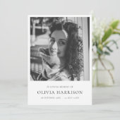 Minimale begrafenis | Moderne viering van het leve Programmakaart (Staand voorkant)