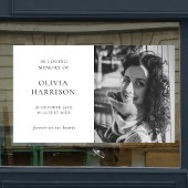 Minimale begrafenis | Moderne viering van het leve Raamsticker