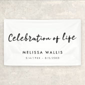 Minimale begrafenis | Moderne viering van het leve Spandoek