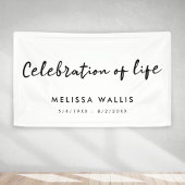 Minimale begrafenis | Moderne viering van het leve Spandoek