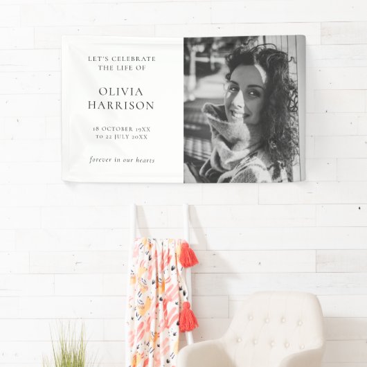 Minimale begrafenis | Moderne viering van het leve Spandoek (Insitu)