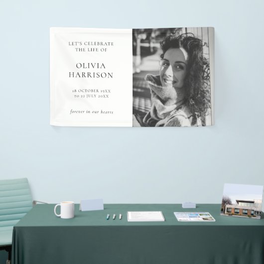 Minimale begrafenis | Moderne viering van het leve Spandoek (Beurs)