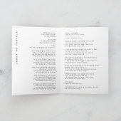 Minimale begrafenis | Volgorde van dienst Programma (Binnen)