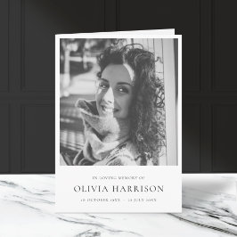 Minimale begrafenis | Volgorde van dienst Programma