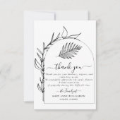 Minimale begrafenisdank bedankkaart (Voorkant)