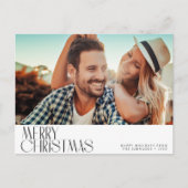 Minimale begroeting kerstvakantie briefkaart (Voorkant)