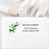 Minimale begrotingslabel voor zachte eucalyptus etiket (Insitu)