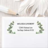 Minimale begrotingslabel voor zachte eucalyptus etiket (Insitu)