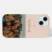 Minimale Beige Beste Vrienden Foto Case-Mate iPhone Case (Achterkant (horizontaal))