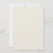 Minimale Beige Eenvoudige Bruiloft Kaart (Achterkant)