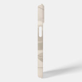 Minimale Beige Esthetische Bladeren Hoes (Achterkant / Rechts)
