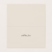 Minimale beige gestructureerde Florist-berichtkaar Visitekaartje (Binnenkant ongevouwen)