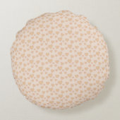 Minimale Beige Hart Worpkussen – Romantische Esthe Rond Kussen (Achterkant)