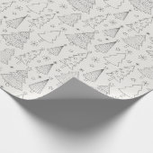 Minimale beige kleuren voor kerstfeestdag cadeaupapier (Hoek)